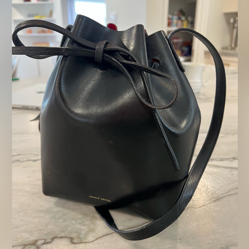 Mansur Gavriel black / Flama large bucket bag